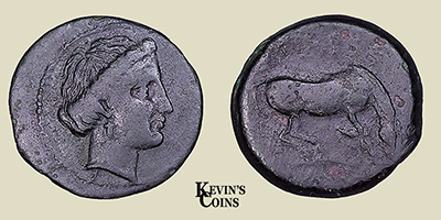Dichalkon (18mm, 4.66g) , Thessaly, Larissa 400-344 B.C