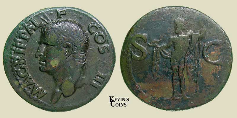 Agrippa As RIC 58