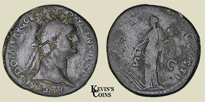 Domitian Dupondius RIC 405