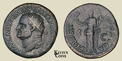 Vespasian Dupondius RIC II 555