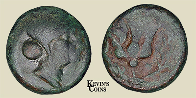 Rhodes, Caria AE10 circa 404-385 BC