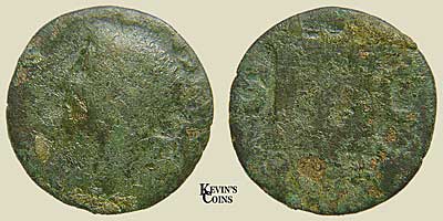 Bronze AS struck under Tiberius AD 22-30