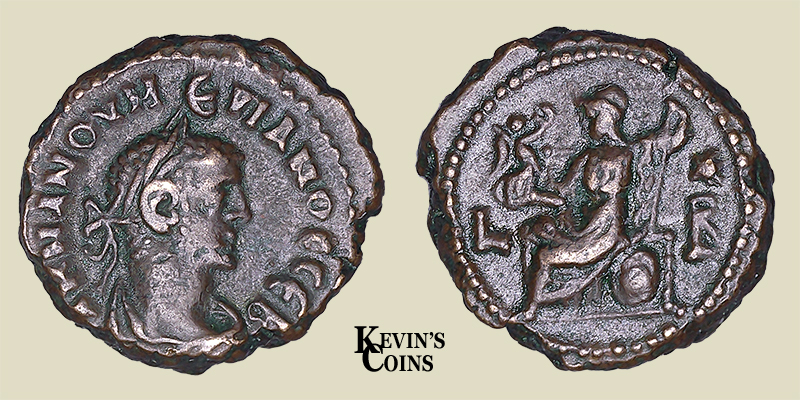 Numerian Billon Tetradrachm Alexandria, Egypt AD 284