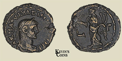 Maximian Billon Tetradrachm Alexandria, Egypt AD 287-288