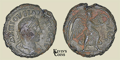 Philip I Billon Tetradrachm Alexandria, Egypt AD 247-248