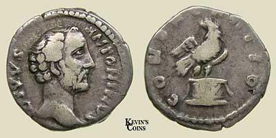  Silver Denarius Struck by Marcus Aurelius  AD 161. Rome RIC 431