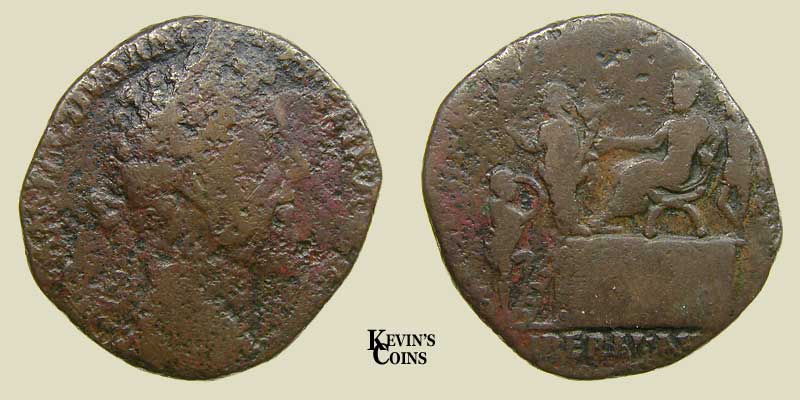 Brass Sestertius Rome RIC 448