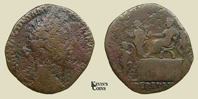 Brass Sestertius Rome RIC 448