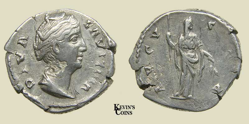 Silver Denarius Struck AD 141-161 Rome RIC 358