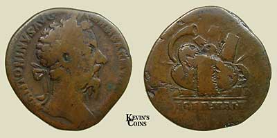 Brass Sestertius Struck Rome RIC 1184