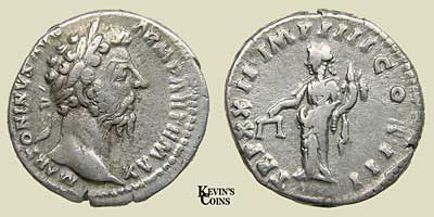 Silver Denarius as Augustus Rome RIC 178