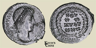 Constantius II Billon Reduced Cententionalis RIC 113 Antioch