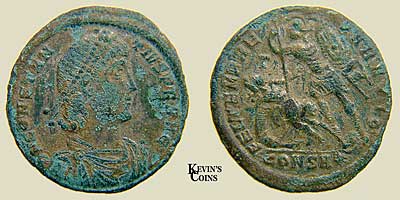 Constantius II Billon Heavy Maiorina RIC 82 Constantinople