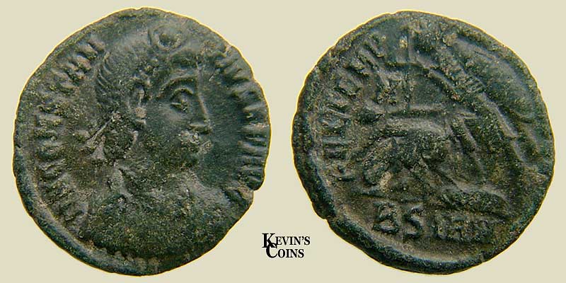 Constantius II Bronze Reduced Maiorina RIC 71 Sirmium