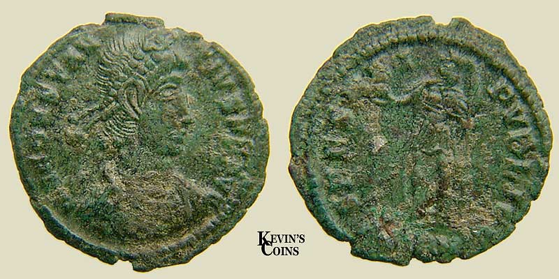 Constantius II Bronze Reduced Maiorina RIC 80 Sirmium