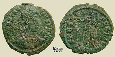 Constantius II Bronze Reduced Maiorina RIC 80 Sirmium