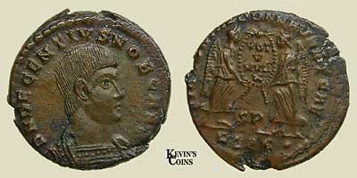Decentius Billon Maiorina RIC 138 Lugdunum