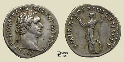 Silver Denarius as Augustus, Rome RIC 145