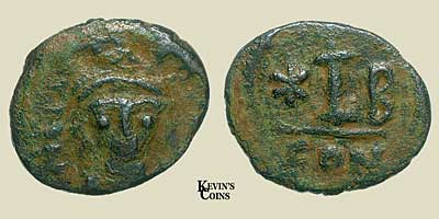 Byzantine AE Decanummium of Maurice Tiberius