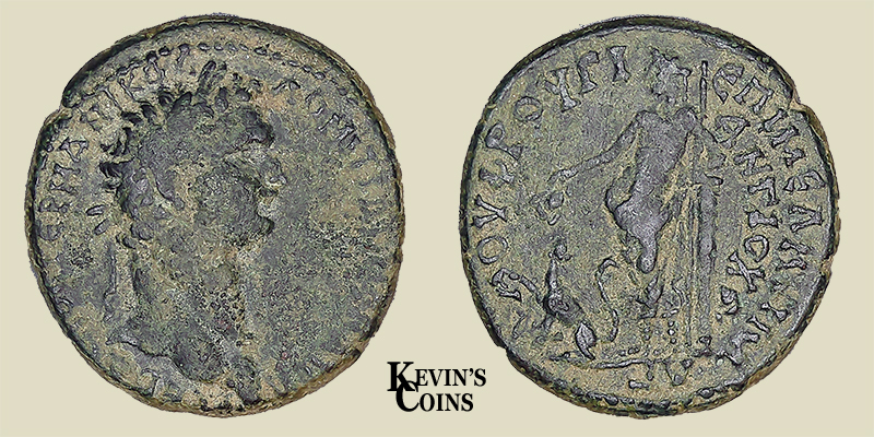 Domitian AE Diassarion  Antioch AD 81-96