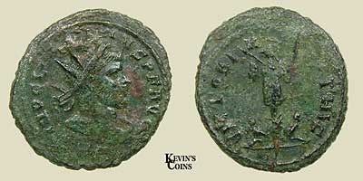 Antoninianus of Claudius Gothicus RIC 252