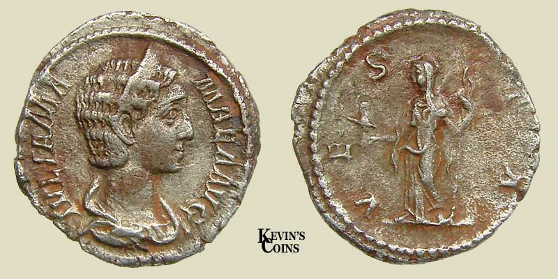 Silver Denarius Julia Mamaea RIC 360