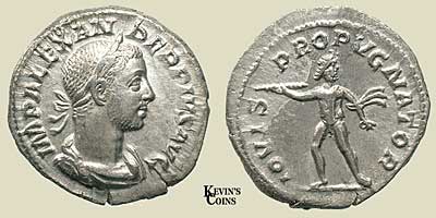 Silver Denarius Severus Alexander RIC 240