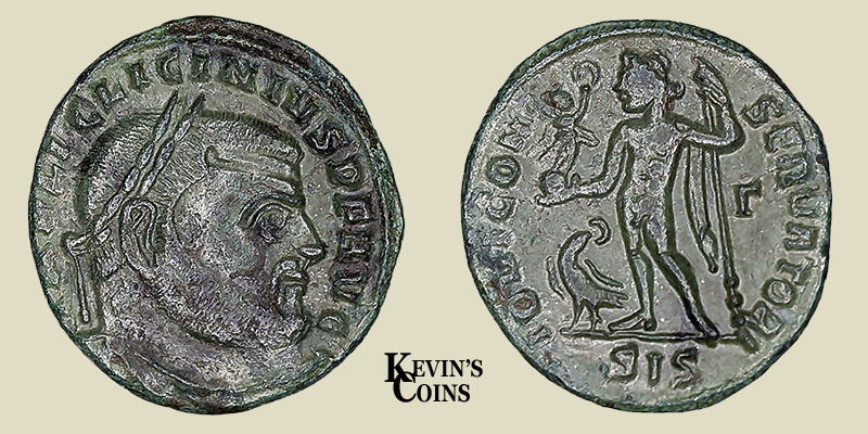 Billon Follis of Licinius I RIC 8 Siscia