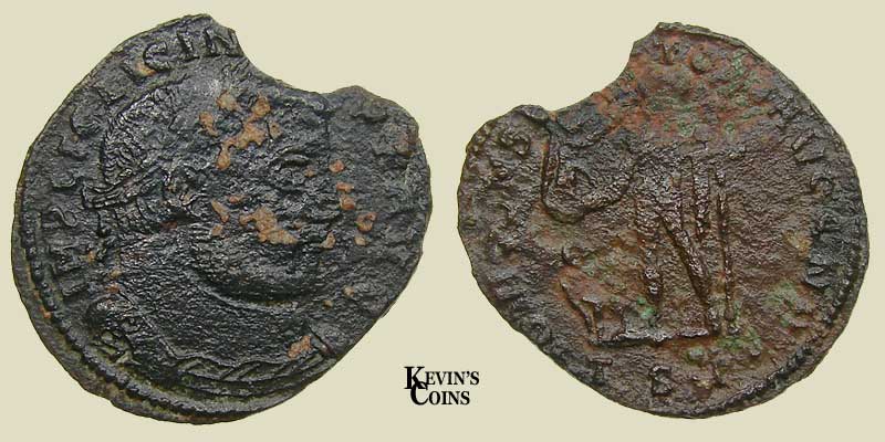 AE Follis of Licinius I RIC 59 Thessalonica