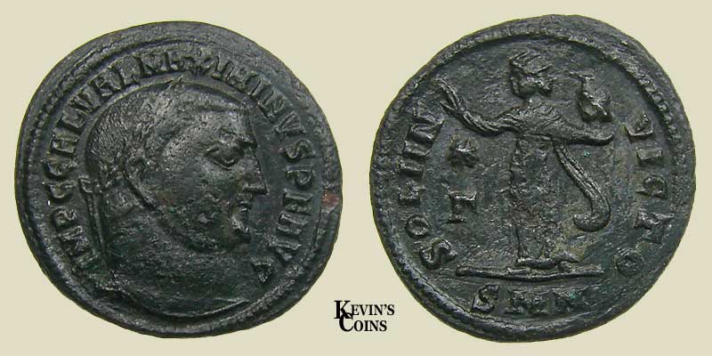 AE Follis of Maximinus II Daia RIC 77b