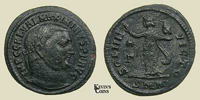 AE Follis of Maximinus II Daia RIC 147c