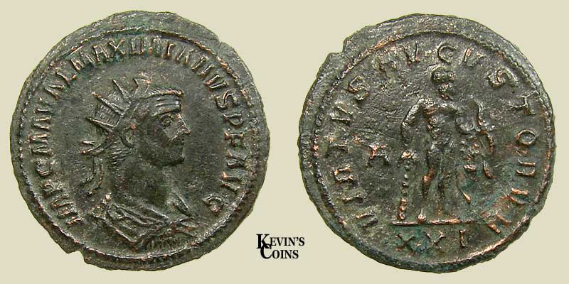 Antoninianus of Maximianus RIC 591