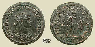 Antoninianus of Maximianus RIC 591
