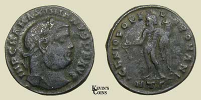 AE Follis of Maximianus RIC 19b